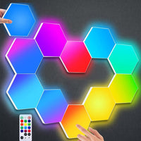 Symphony LED Ambient Light Tiles Wi-Fi App Control Multiple Patterns 12 tile pack - YWXLight