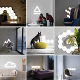 Symphony LED Ambient Light Tiles Wi-Fi App Control Multiple Patterns 12 tile pack - YWXLight