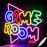 LED Neon Arcade Sign - Sports Game Room & Mancave Wall Decor Atmosphere Light - Game Room 35x33cm - NOCO