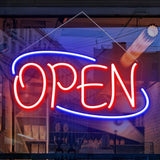 LED Neon Open Sign - Dimmable Business Signage for Retail Cafes Bars & Shops - 608E - NOCO
