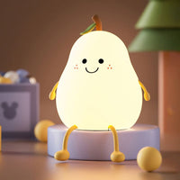 Children’s Soft Silicone Night Light Multi-colour Touch Control Cute Pear Rechargeable - NOCO