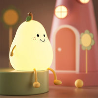 Children’s Soft Silicone Night Light Multi-colour Touch Control Cute Pear Rechargeable - NOCO