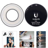 Vloglite W36M Mini LED Mirror Beauty Light Rechargeable 36 LEDs - Vloglite