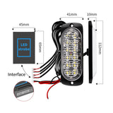 4 PACK AMBER Emergency LED Grille Lights Wireless Remote 12 Modes 12V-24V - Noco