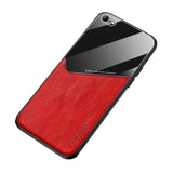 Apple iPhone 7 / 8 / SE 2020/2022 Leather and Glass Shockproof Cover - Red - Cover Noco