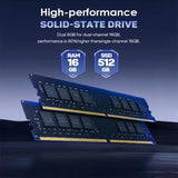 GXMO G16 Air Ryzen 9 15.6’’ Laptop 16GB RAM + 512GB Storage Radeon Graphics - Noco