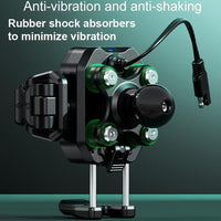 Kewig M33A Motorcycle Phone Mount with 15W Wireless Charging Anti-Theft & Shock Absorption - NOCO