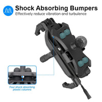 YF258 15W Wireless Charge Motorcycle Phone Holder | Shock Absorbing Mount - NOCO