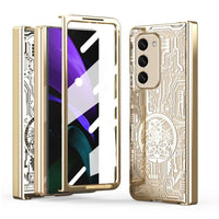 Samsung Galaxy Z Fold 2 Electroplated Mecha Cover with screen Protection - Gold - Cover Noco