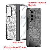 Samsung Galaxy Z Fold 2 Electroplated Mecha Cover with screen Protection - Cover Noco