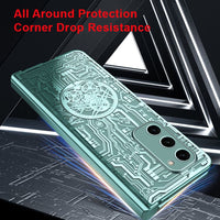 Samsung Galaxy Z Fold 2 Electroplated Mecha Cover with screen Protection - Cover Noco