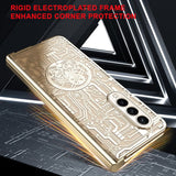 Samsung Galaxy Z Fold 3 Electroplated Mecha Cover with screen Protection - Cover Noco