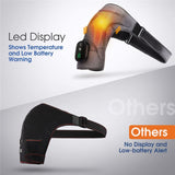 Heat and Vibration Therapy Shoulder Massaging Brace LED Touch Control Rechargeable - NOCO