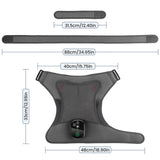 4 Motor Electric Heated Shoulder Massager | 5-Speed Vibration & Heat Therapy Joint Support Brace - Noco