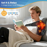 Heating Vibrating Shoulder Wrap with Magnetic Remote Controller - 5 Heat Levels | 5 Vibration Levels - Noco