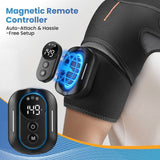 Heating Vibrating Shoulder Wrap with Magnetic Remote Controller - 5 Heat Levels | 5 Vibration Levels - Noco