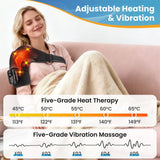 Heating Vibrating Shoulder Wrap with Magnetic Remote Controller - 5 Heat Levels | 5 Vibration Levels - Noco