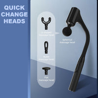 JAG5 Extendable Long Handle Cordless Massage Hammer Rechargeable 4 x Tips - Noco