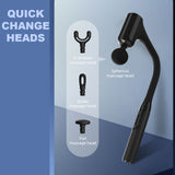 JAG5 Extendable Long Handle Cordless Massage Hammer Rechargeable 4 x Tips - Noco
