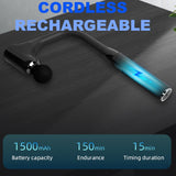 JAG5 Extendable Long Handle Cordless Massage Hammer Rechargeable 4 x Tips - Noco