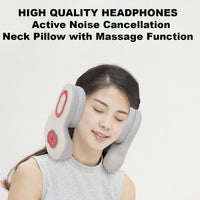 ST370 Neck Pillow with ANC Headphones Heat and Compression Therapy Massager Rechargeable - Noco