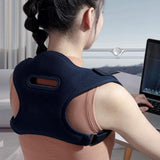 Electric Shoulder & Neck Massage Belt with Back Correction – Navy Blue - Noco