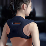 Electric Shoulder & Neck Massage Belt with Back Correction – Navy Blue - Noco