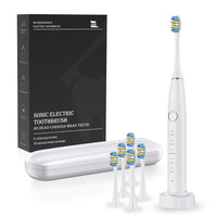 X600 Sonic Electric Toothbrush Waterproof Smart Timing 5 Modes 6 Heads - NOCO