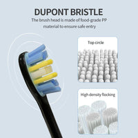 X600 Sonic Electric Toothbrush Waterproof Smart Timing 5 Modes 6 Heads - NOCO