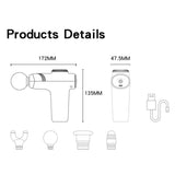 Yesido MG01 Deep Tissue Massage Gun Rechargeable 4 x Heads 5 x Speeds - Yesido