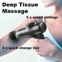 Yesido MG01 Deep Tissue Massage Gun Rechargeable 4 x Heads 5 x Speeds - Yesido