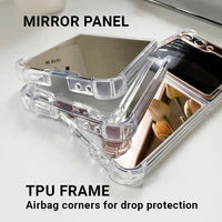 Samsung Galaxy Z Flip 5 Mirror Panel Cover with Corner Airbags - Cover Noco