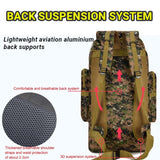 56 to 75L Molle System Hiking/Adventure Backpack Water Resistant - Outdoors Noco