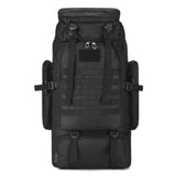 56 to 75L Molle System Hiking/Adventure Backpack Water Resistant - Black - Outdoors Noco