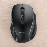 Yesido KB45 Ergonomic Wireless Mouse – Silent 6-Button Business Mouse with Thumb Rest - Yesido