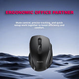 Yesido KB45 Ergonomic Wireless Mouse – Silent 6-Button Business Mouse with Thumb Rest - Yesido