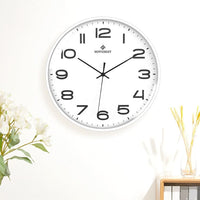 MoveBest 12’’ Wall Clock Silent Mechanism Large Number - Noco