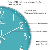 MoveBest 12’’ Wall Clock Silent Mechanism Large Number - Noco