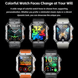 MT62 Rugged Outdoor Smart Watch | 2.01-inch Large Display | Massive 1000mAh Long Battery Life - Noco