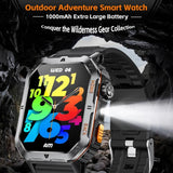 MT62 Rugged Outdoor Smart Watch | 2.01-inch Large Display | Massive 1000mAh Long Battery Life - Noco