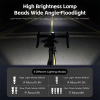 WEST BIKING YP0701 High-Brightness Bicycle Front Light - Quick Release Water Resistant Headlight - West Biking