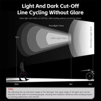 WEST BIKING YP0701 High-Brightness Bicycle Front Light - Quick Release Water Resistant Headlight - West Biking