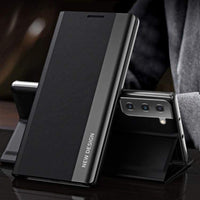 ND Flip Front Cover with Magnetic Flap for Samsung Galaxy S21+ - Black and Black - acc Noco