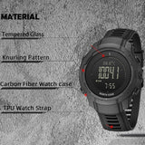 North Edge Vertico Carbon Fiber Digital Adventure Watch Fitness Barometer Altimeter 5ATM - watch North Edge