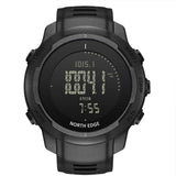 North Edge Vertico Carbon Fiber Digital Adventure Watch Fitness Barometer Altimeter 5ATM - watch North Edge