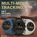 NORTH EDGE MARS 5: Smart Outdoor Sports Watch | FSTN Display - North Edge