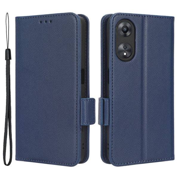 Oppo A58 5G / A58X 5G / A78 5G Phone Flip Cover and Card Wallet - Blue - Cover Noco