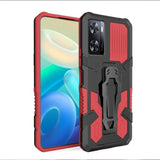 Oppo A57 4G / A57E / A57S Armor Rugged Protective Cover with Belt Clip/Stand - Red - Cover Noco