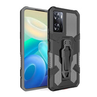 Oppo A57 4G / A57E / A57S Armor Rugged Protective Cover with Belt Clip/Stand - Grey - Cover Noco