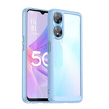 Oppo A58 5G / A58X 5G / A78 5G 2 Piece Surround Protective Cover Transparent Back Panel - Blue - Cover Noco